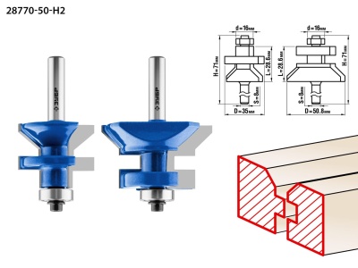 Фреза кр.калевочная D=50.8  L=28,6 S=8 (28770-50-H